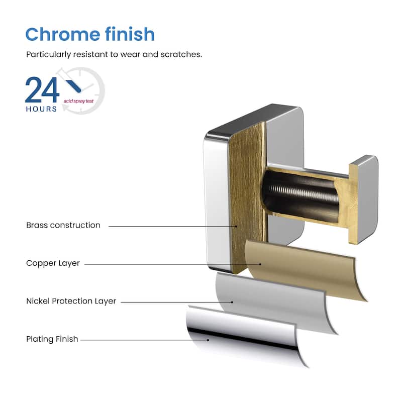 Blaze Bathroom Towel & Robe Hook 3 Count