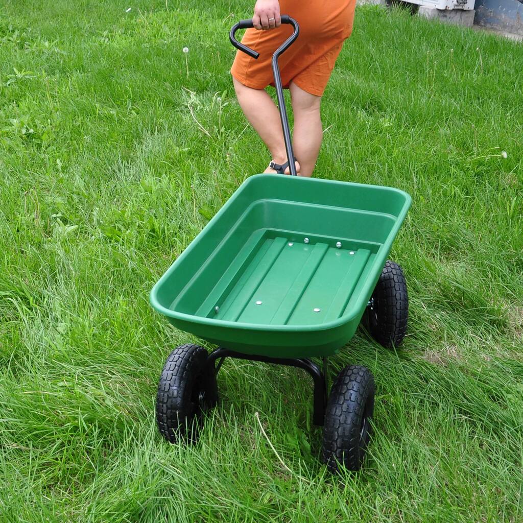 Steel Garden Cart with Wheels