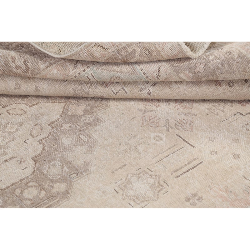 Geometric Traditional Tabriz Persian Area Rug Wool Hand-knotted - 6'8" x 9'8"