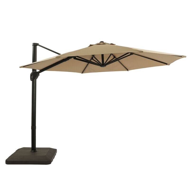 9 ft. Cantilever Patio Umbrella with Weight Base