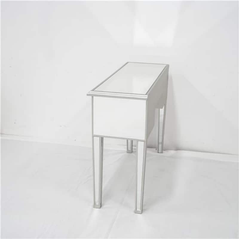 Illusions Collection Mirrored Entryway Console - (41.73 x 15.35 x 31.1)”