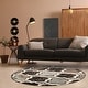 preview thumbnail 101 of 160, Superior Viking Contemporary Geometric Trellis Indoor Runner or Area Rug 5' Round - Chocolate