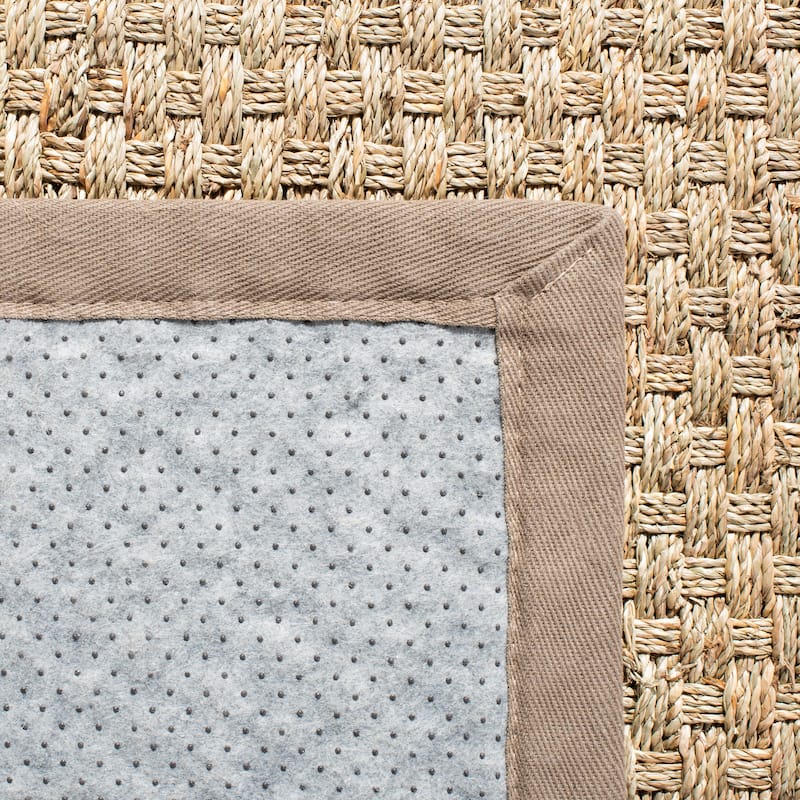SAFAVIEH Natural Fiber Marina Basketweave Seagrass Rug