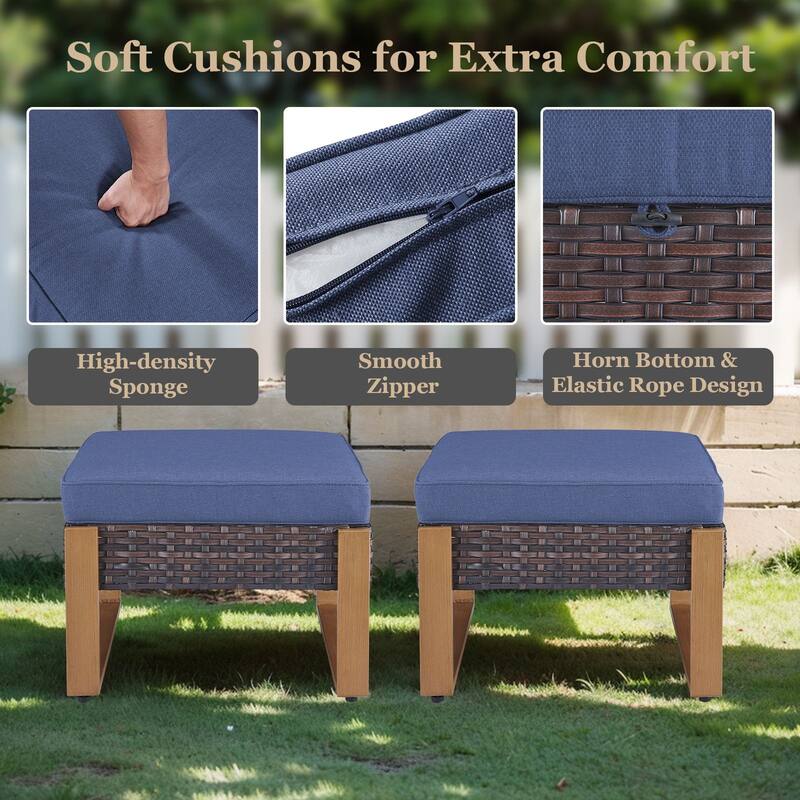 Gymojoy Outdoor Wicker Patio Furniture Sofa Set