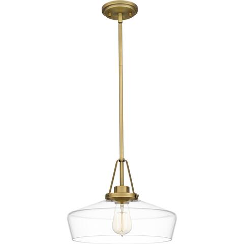 Haven 1-Light Aged Brass Pendant - Aged Brass