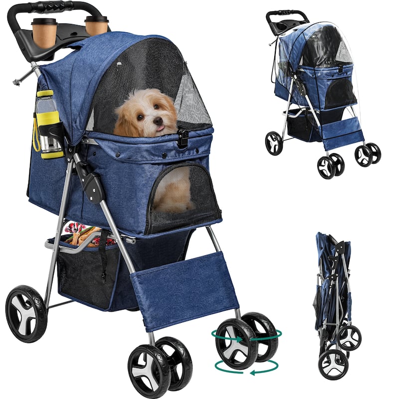 Moasis Pet Stroller with Latch Closure