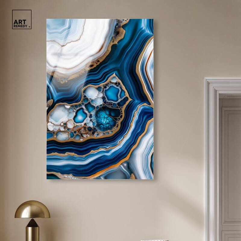 Azure Alveoli II Acrylic by Art Remedy, Ready to Hang
