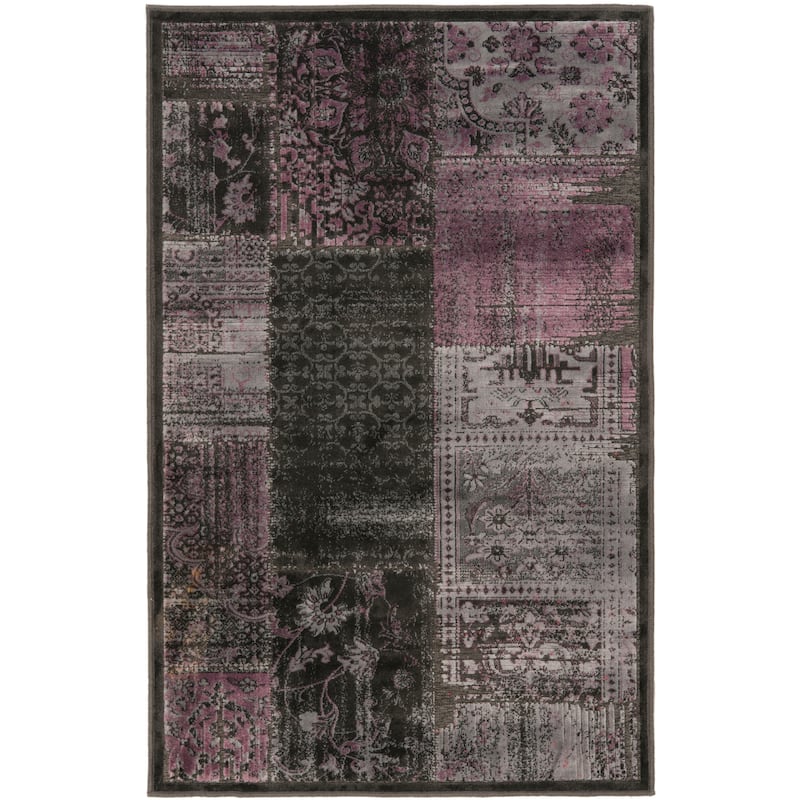 SAFAVIEH Paradise Bernardina Modern Viscose Rug - 2'7" x 4' - Charcoal/Multi