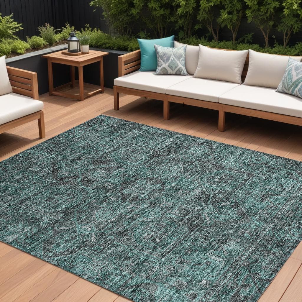 Dafi Oriental Weather Resistant Heritage-Inspired Outdoor Rug