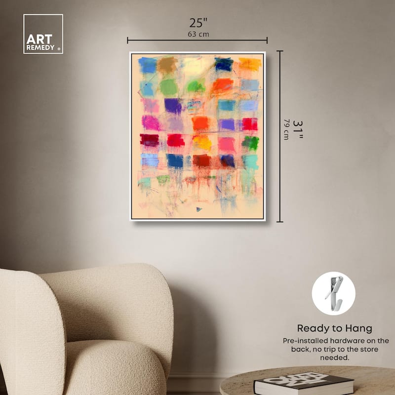 Color Blocks Canvas by Art Remedy