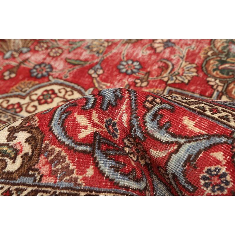 ECARPETGALLERY Hand-knotted Antalya Vintage Red Wool Rug - 9'3 x 12'2