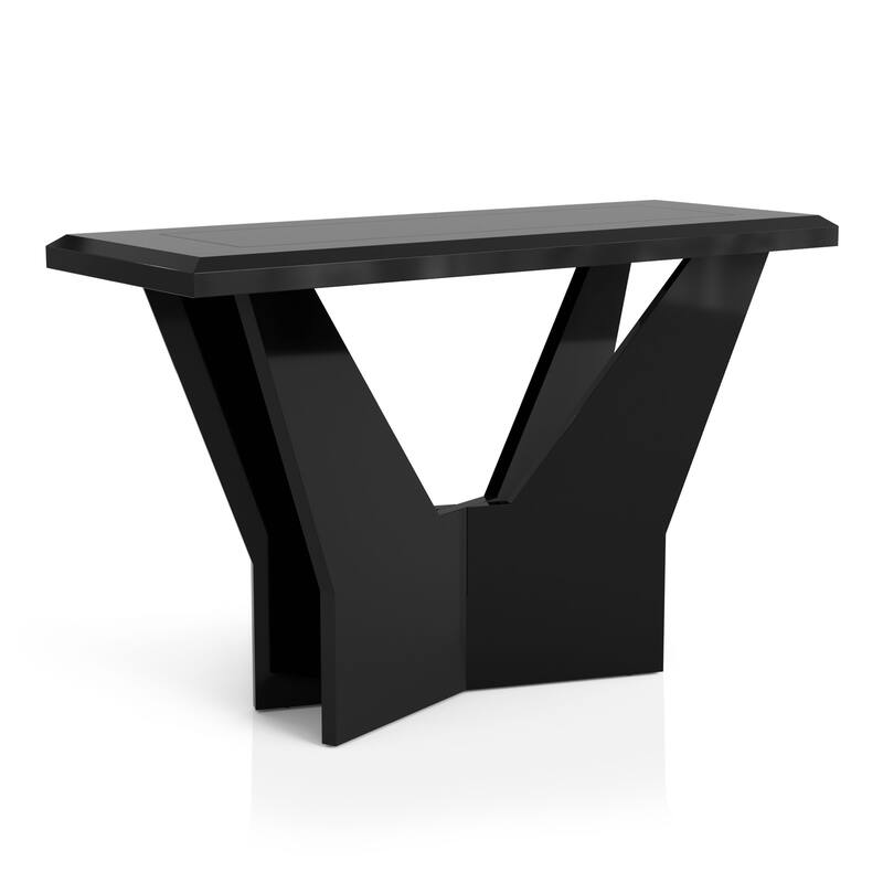 Ameena Contemporary 47-inch Glass Top Sofa Table by Furniture of America