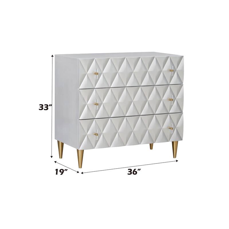 Metallic Silver and Champagne Finish Console Cabinet