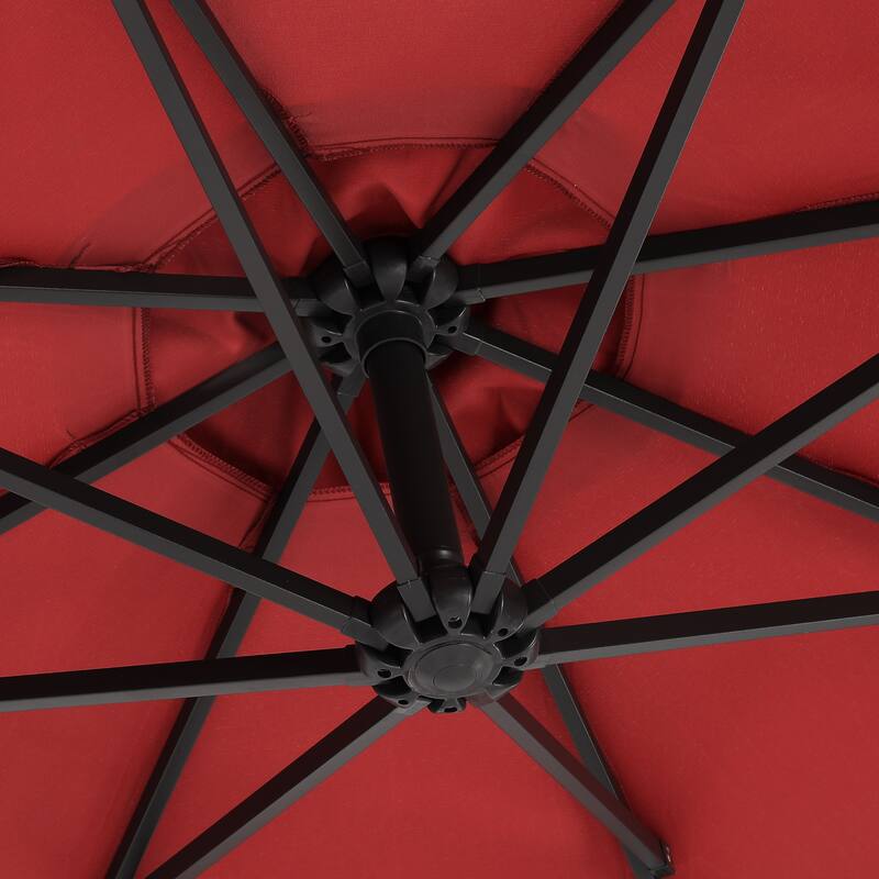 Weller 10-foot Offset Cantilever Hanging Patio Umbrella