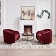 preview thumbnail 5 of 29, Swivel Accent Chair, 360-degree Swivel Barrel Chair with Velvet Fabric Upholstery, Comfy Pumpkin-Shaped Swivel Chair