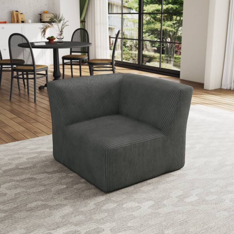 Corduroy Armchair Corner Chair For Living Room