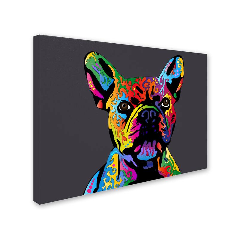 Michael Tompsett 'French Bulldog Grey' Canvas Art