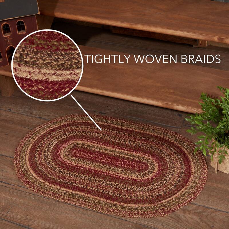 Cider Mill Jute Rug Oval w/ Pad 20x30 - 20" x 30"