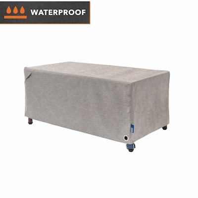 Modern Leisure Garrison Patio Fire Pit Cover, Waterproof, 42"L X 22"W X 17"H, Granite - 42" x 22" x 17"