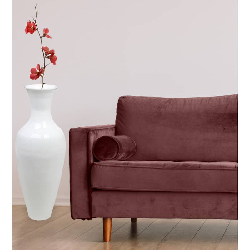 37" Tall Floor Vase, Modern Bamboo Flower holder for Living Room Entryway Classic Floor Decor for Home or Office