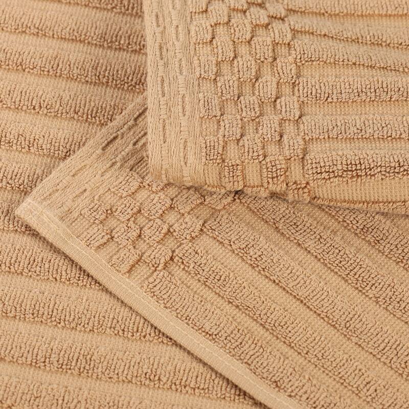 Superior Soho Ribbed Cotton Bath Towel Set of 2