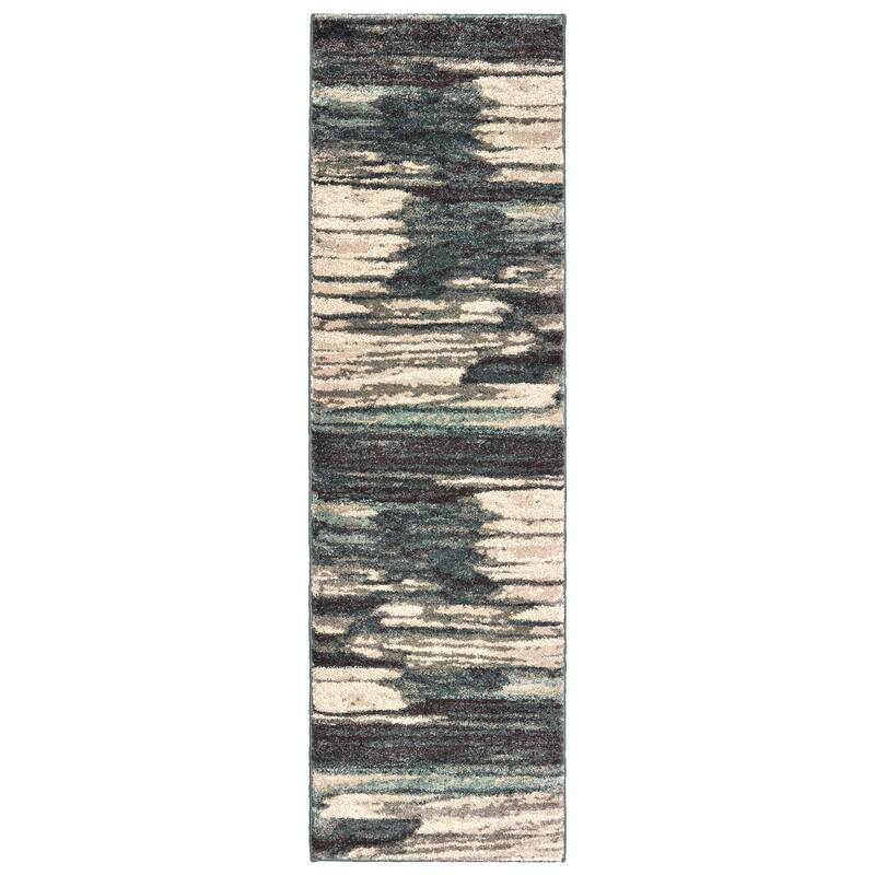 Style Haven Miina Layers Blue/ Ivory Rug