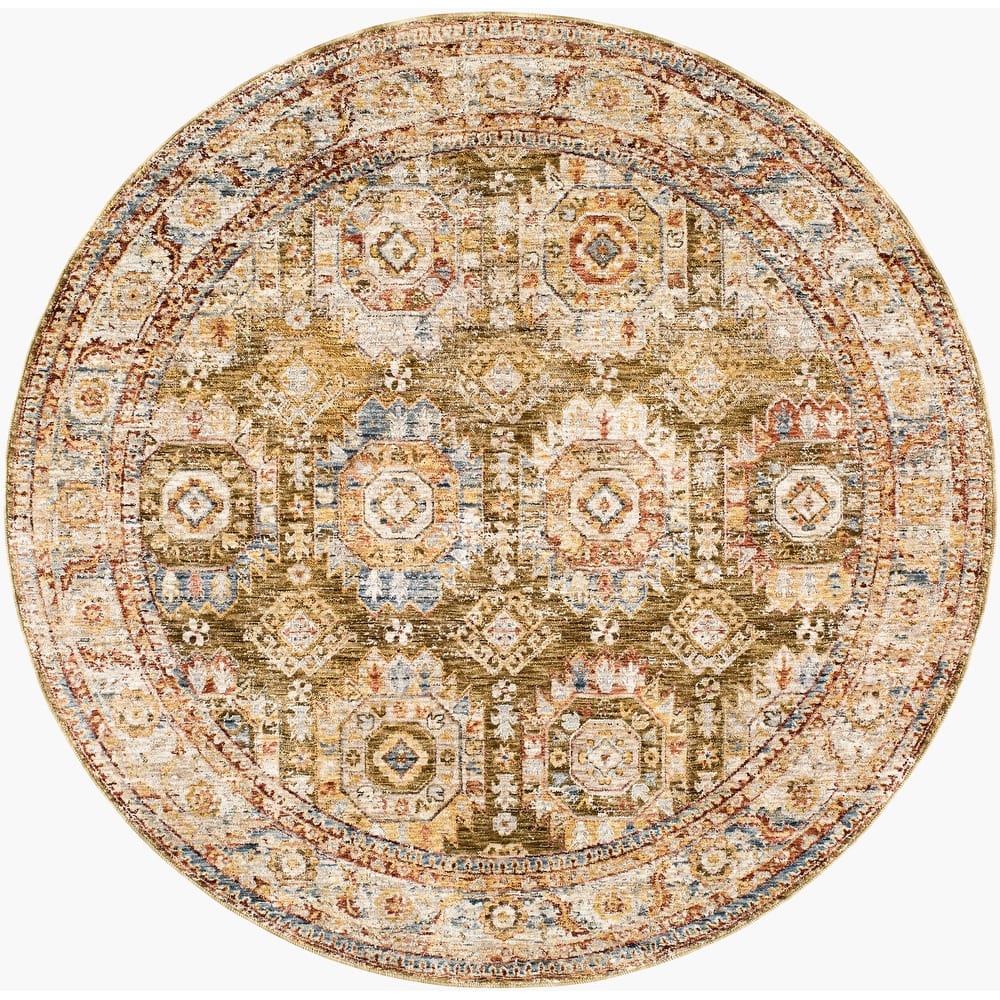 Livabliss Transitional Mona Lisa Medallion Area Rug