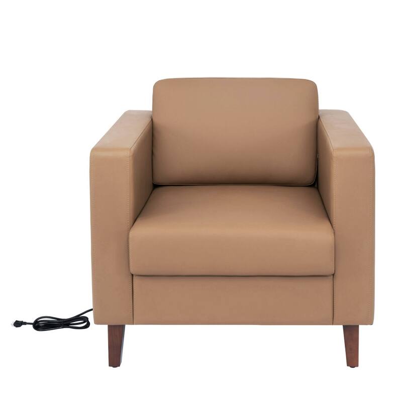 3 PC Commercial Seating Set with Outlets/USB/USB-C Ports - 33"W x 31.25"D x 32.5"H