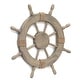 preview thumbnail 7 of 8, Adeco Large Marine Ship Wheel Nautical Decor