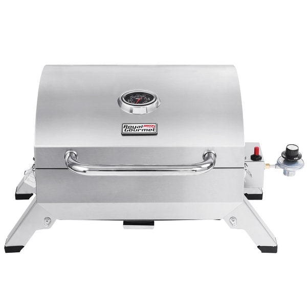 Royal Gourmet Stainless Steel Portable Gas Grill with Folding Legs