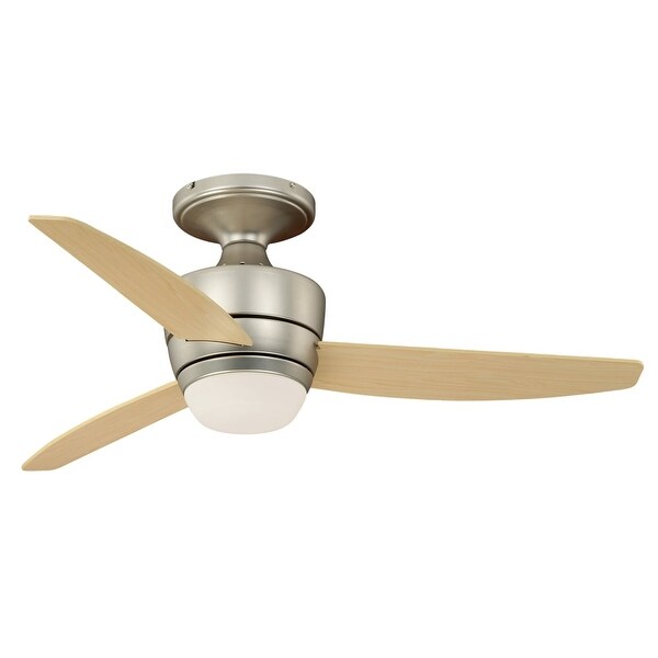 Vaxcel Lighting F0032 Adrian 44" 3 Blade Indoor Ceiling Fan - Light Kit and Fan Blades Included - Brushed nickel