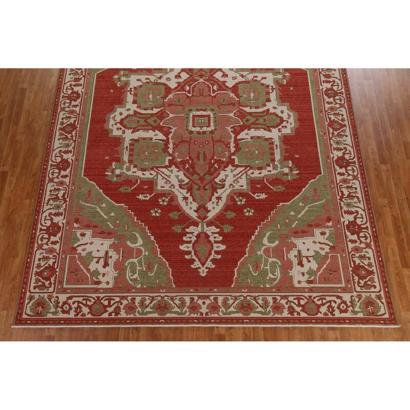 Traditional Heriz Serapi Turkish Oriental Area Rug Wool Hand-knotted - 9'9" x 13'0"