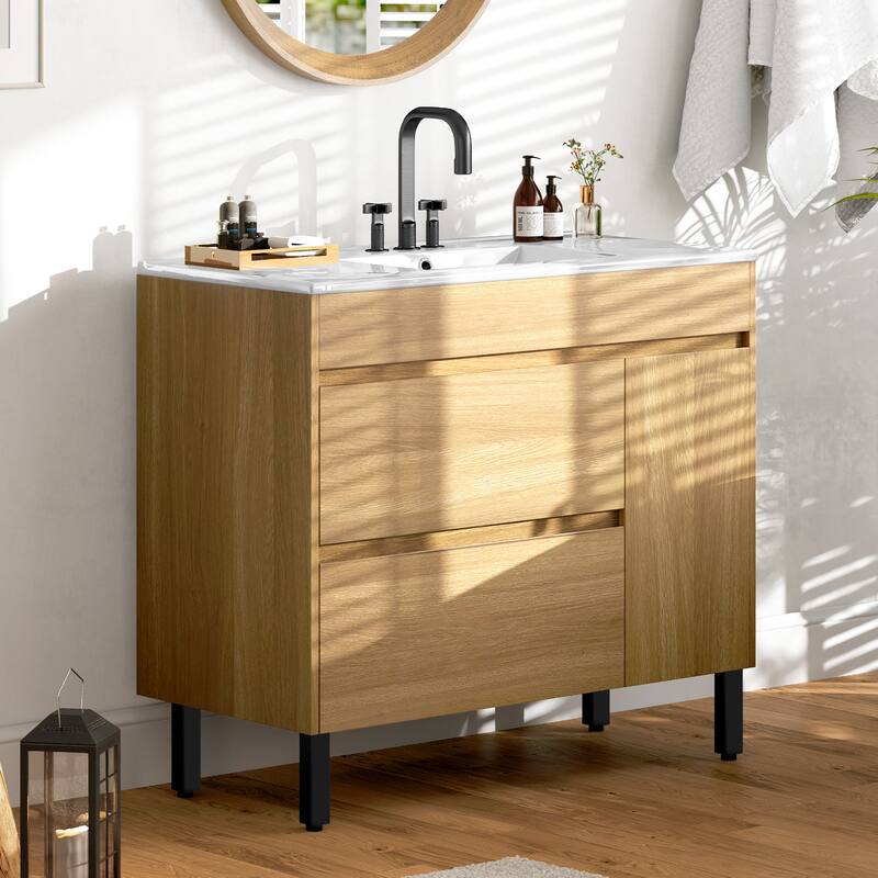 Moasis Bathroom Vanity with Sink Combo Bathroom Cabinet