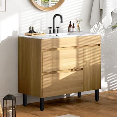 Moasis Bathroom Vanity with Sink Combo Bathroom Cabinet