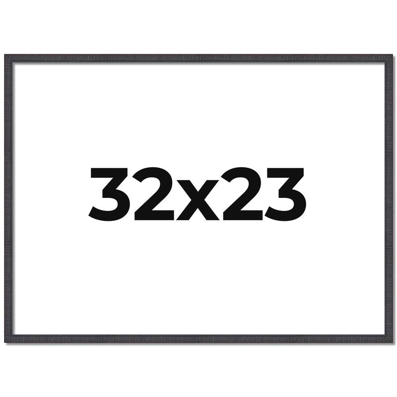 32x23 Frame Brown Solid Wood Picture Frame - Complete Modern Photo