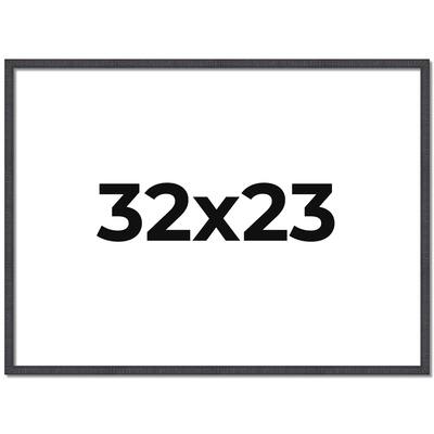 32x23 Frame Brown Solid Wood Picture Frame - Complete Modern Photo