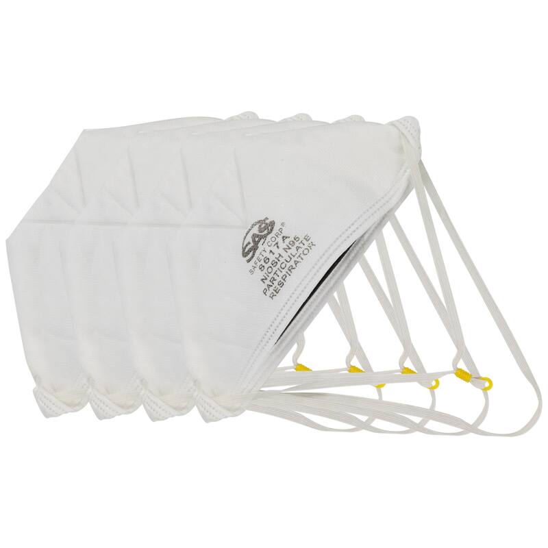 Disposable SAS Niosh Certified N95 Face Masks - White - Pack of 20