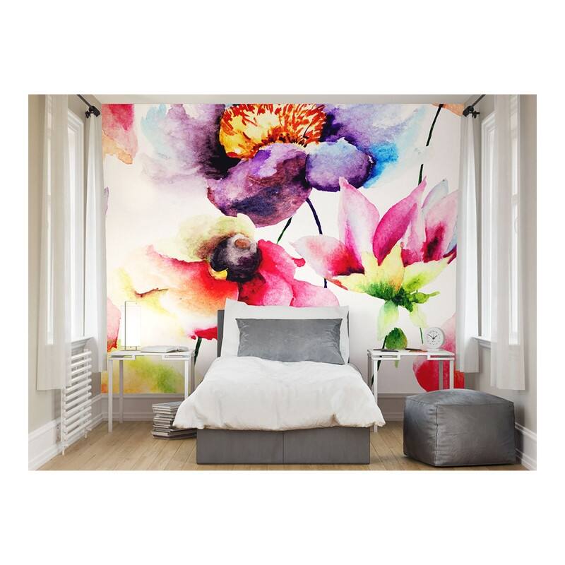 Watercolour Flora Wall Mural