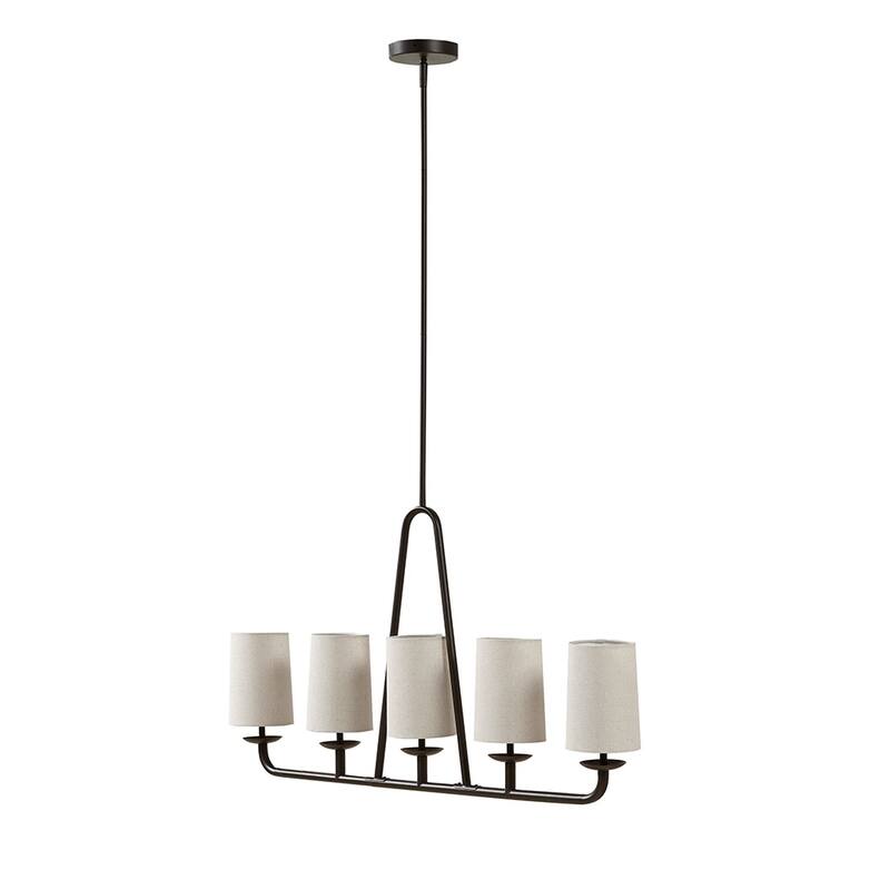 5-Light Linear Chandelier for living room,bedroom,and dining room