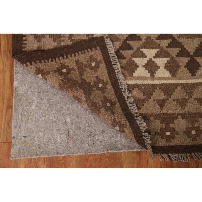 Geometric Kilim Oriental Tribal Area Rug Flat-woven Wool Carpet - 5'3" x 8'1"