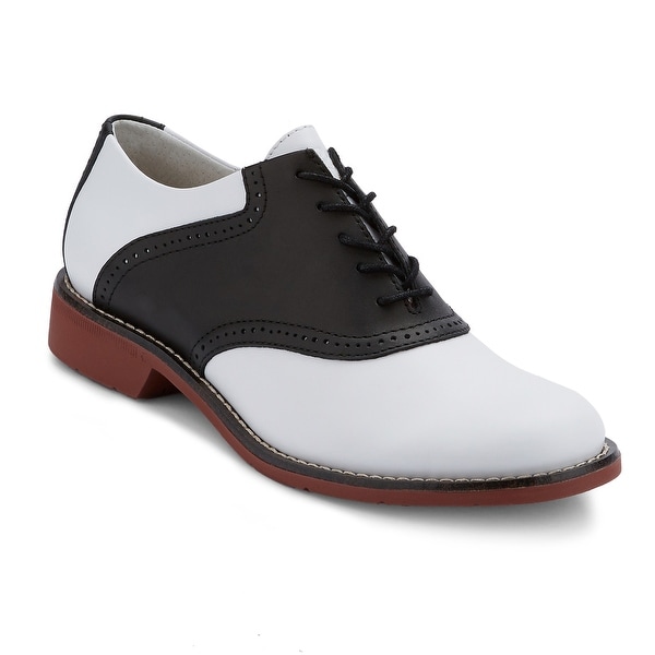 Womens Dora Leather Saddle Oxford Shoe 