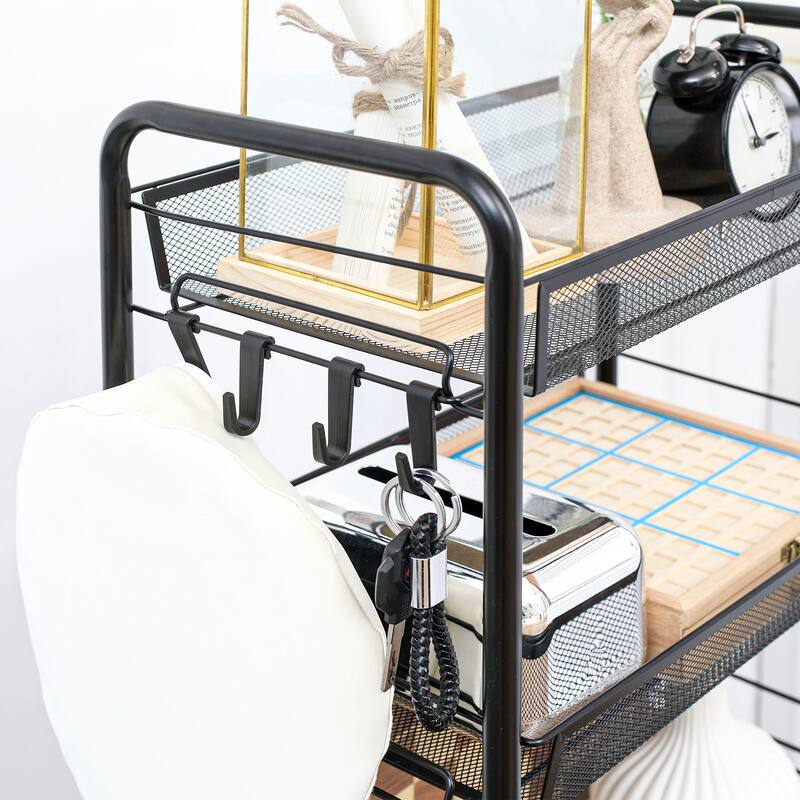 5 Tier Utility Rolling Cart(no include stool)