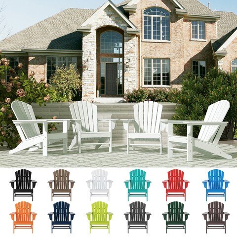 Altura Poly Weather-Resistant Adirondack Chair (Set of 4)