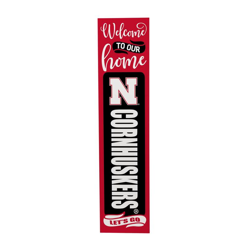47" Double Sided Seasonal Porch Leaner, University of Nebraska - 47" x 11.25"
