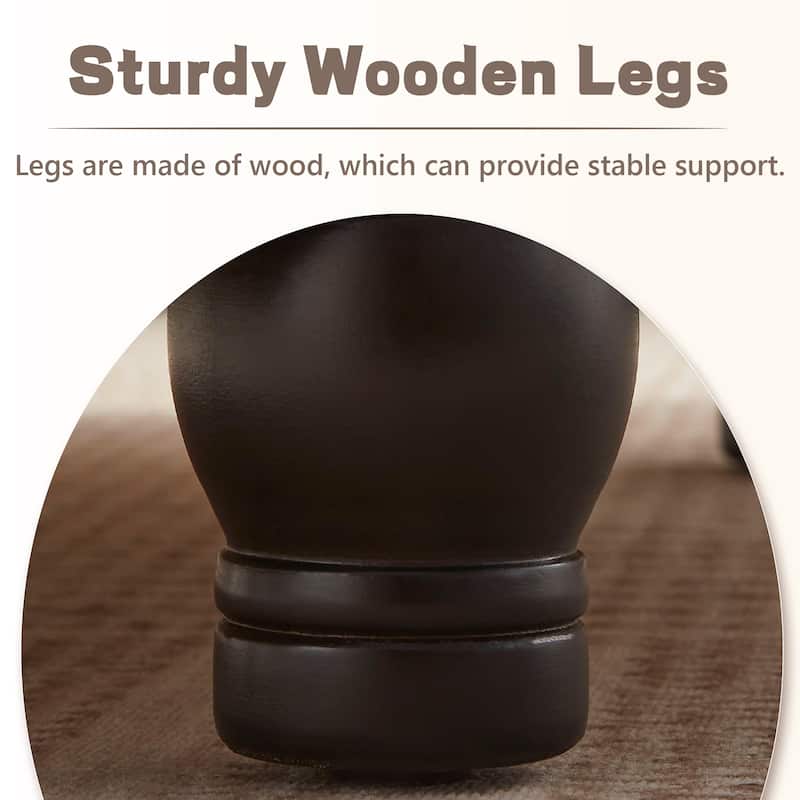 Tufted Round Storage Ottoman, Faux Leather