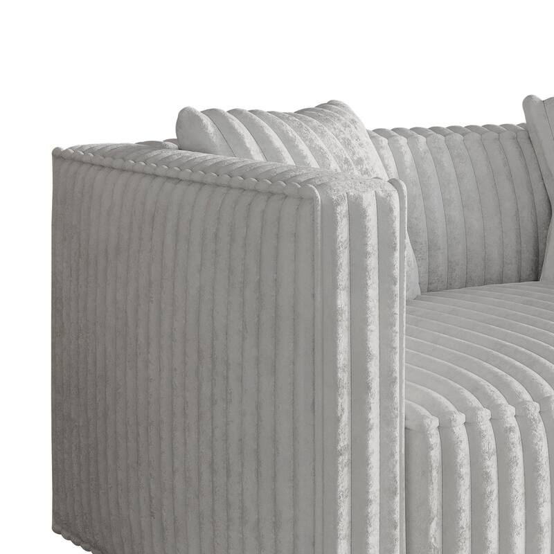 CraftPorch Mid Century Modern 2- Pieces Upholstered Living Room Set