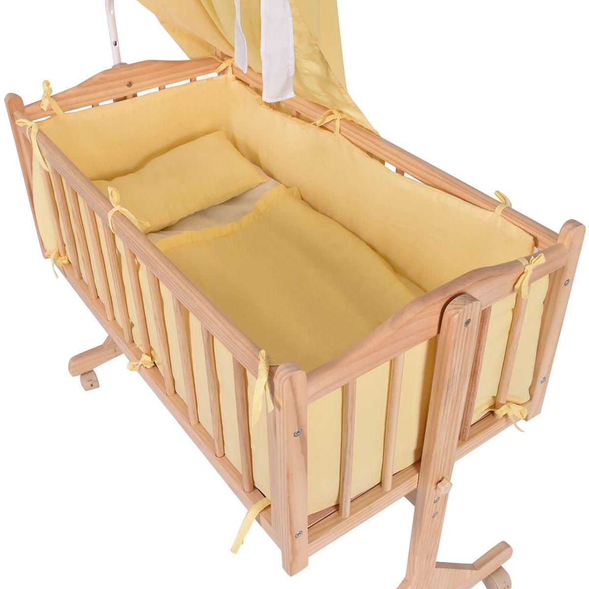 yellow bassinet
