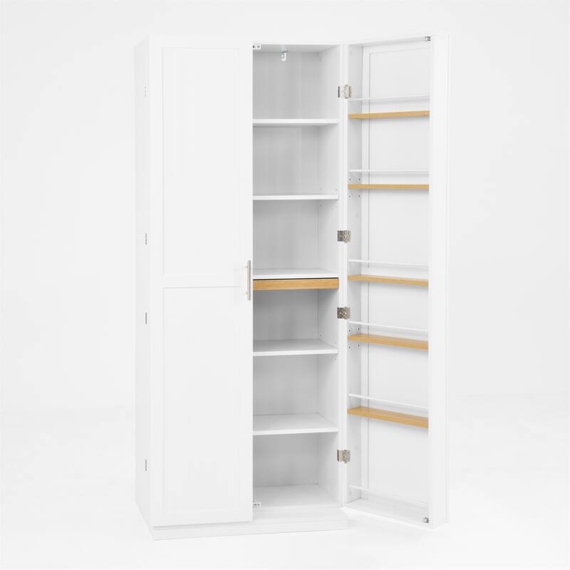 Kitchen Pantry Cabinet with Adjustable Shelves