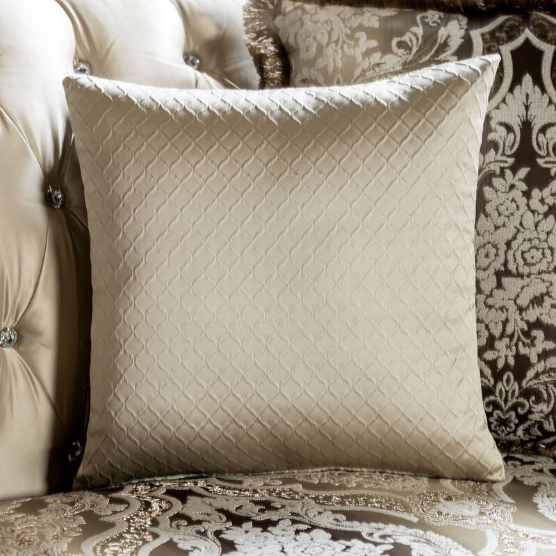Furniture of America Wasing Traditional 2-Piece Formal Tufted Back Sofa and Loveseat Set