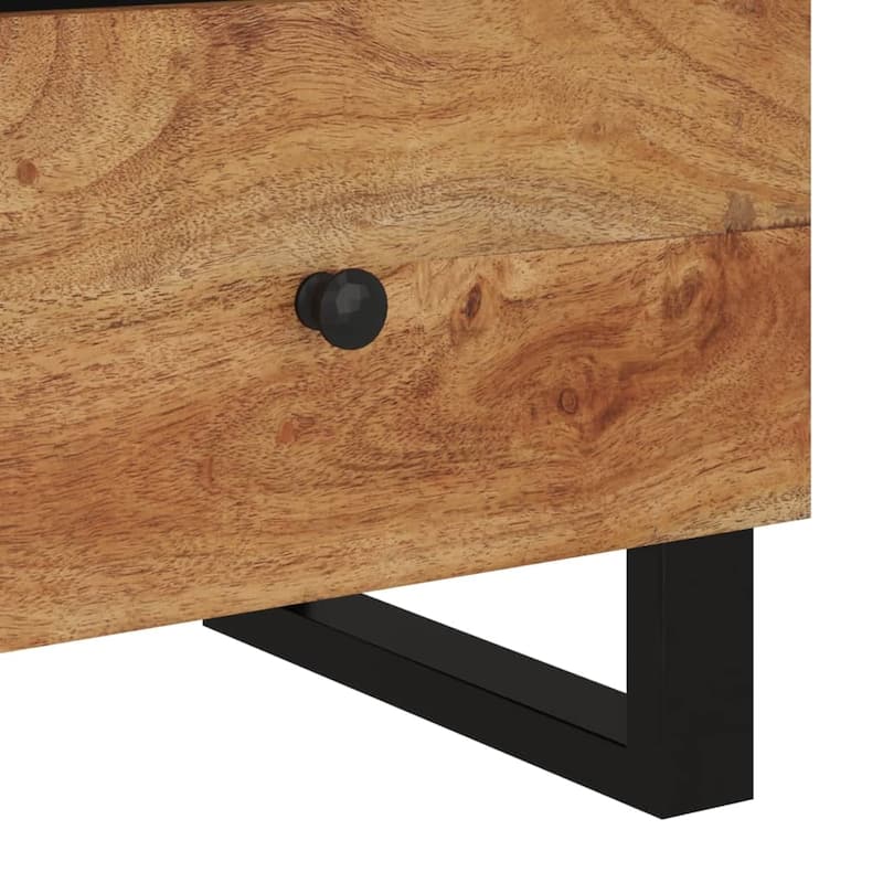 vidaXL Bedside Cabinet Solid Wood Mango&Engineered Wood